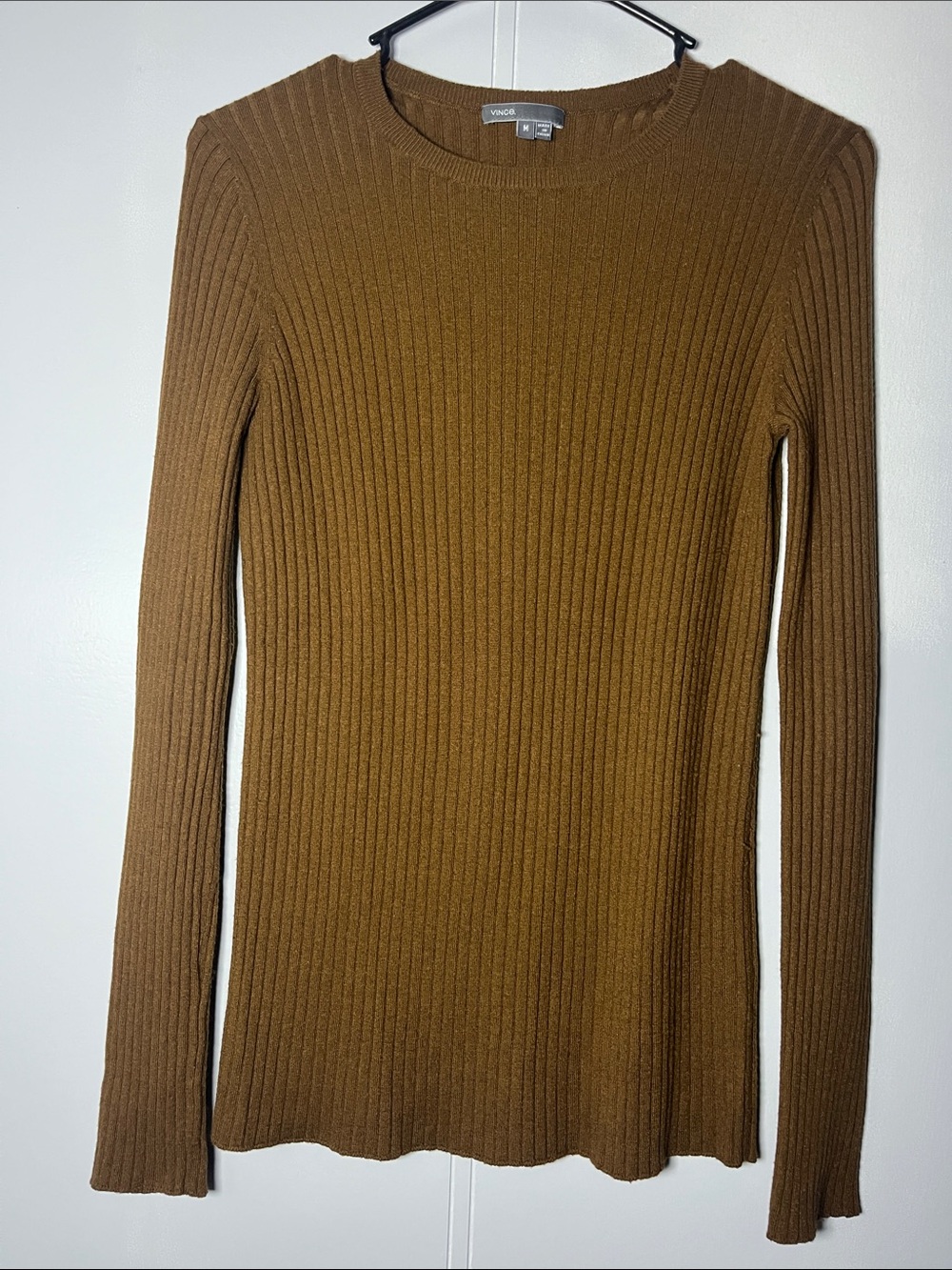 Banana Republic Ribbed Crewneck Sweater - Camel Brown